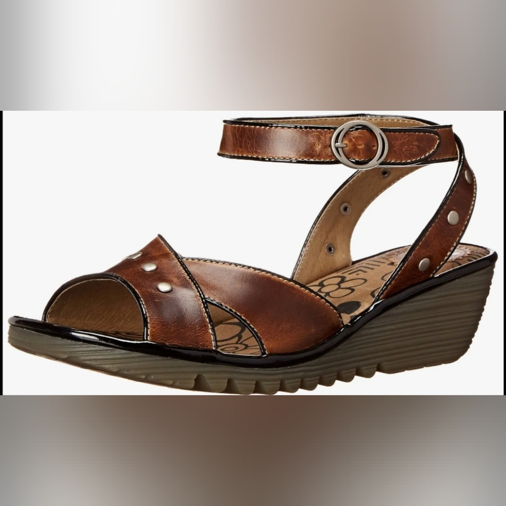 👡 Fly London Oney Wedge Sandals, VGUC, Size 40